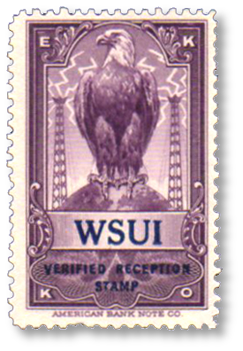 WSUI station stamp